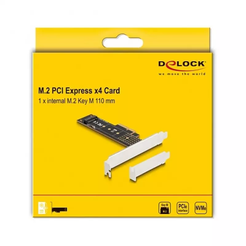 DeLOCK PCI Express x4 Card to 1 x internal NVMe M.2 Key M 110 mm Low Profile