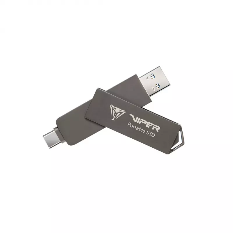 External Portable SSD Patriot Viper PVP30 Duo Compact 1TB 1000MB/s USB A+C 3.2 Gen2 (PVP301TB28UDG)