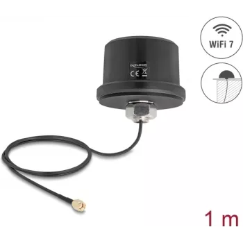 WiFi antenna DELOCK 81468 RP-SMA connector 3.1–3.5 dBi omnidirectional
