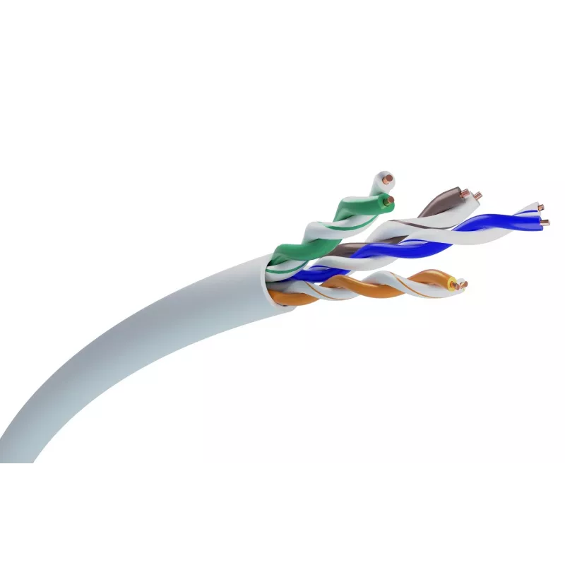 Network Cable Extralink Twisted pair CAT5E UTP (U/UTP) V2 100M Grey