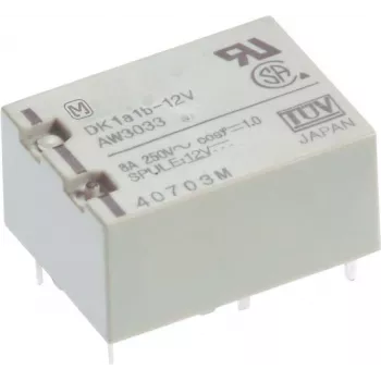 Panasonic PCB Relay 12 V/DC 10 A 1 Normally Open Contact DK1A-12V-F 1 pc(s) (DK1A-12V-F)