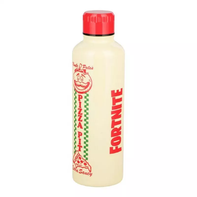 Sports water bottle Paladone Fortnite Metal PP14736FO 500 ml, metal finish, screw cap