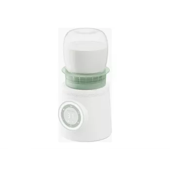 Bottle warmer Momcozy MW003-WH12BA-A — battery 80W, touch control, green/transparent/white