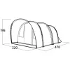 Easy Camp Skarvan 5 Tunnel Tent, Blue