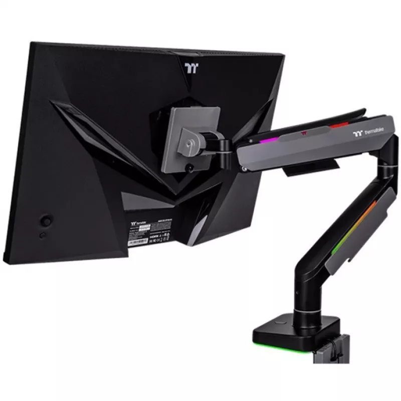 Thermaltake GEA-MSR-SMSBLK-01 monitor mount stand 124.5 cm 49 inch Desk Black Grey