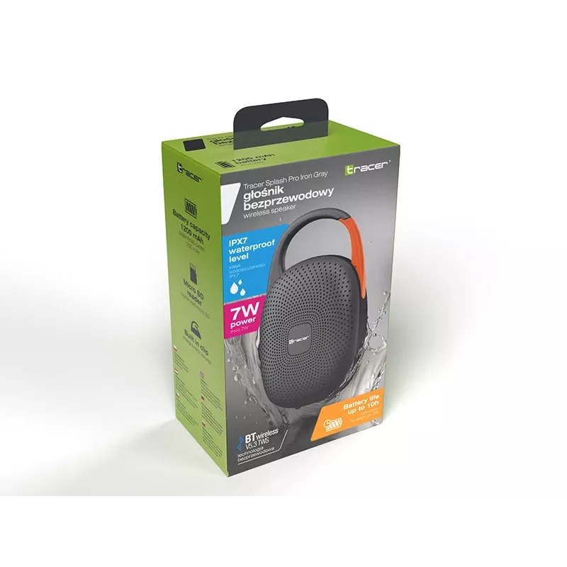 Portable Bluetooth TWS Speaker No name Splash PRO — Iron Gray