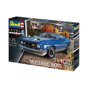 Plastic model car REVELL Ford Mustang Boss 351 1:25 scale plastic kit