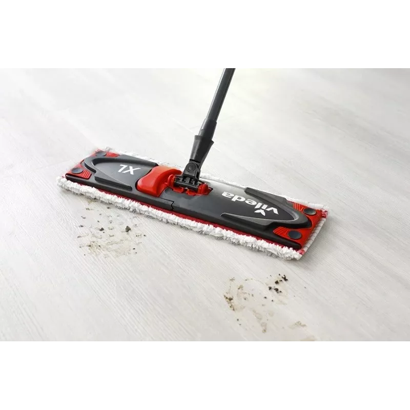 VILEDA mop Ultramax XL Box — washable microfiber 360° rotating head, foldable, for hard floors