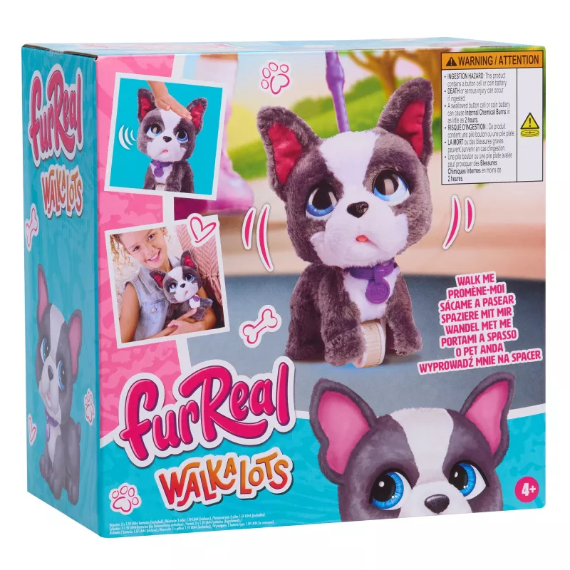 furReal Walk-a-Lots French Bulldog, Play Figurine