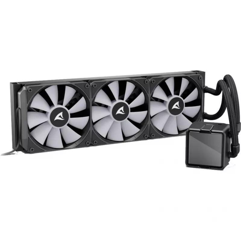 All-in-One Liquid CPU Cooler Sharkoon S100 ARGB – 360 mm Radiator, Black