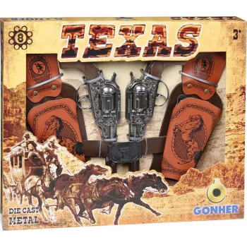 Gonher Coffret Texas Revolver 8 Coups (234/0)