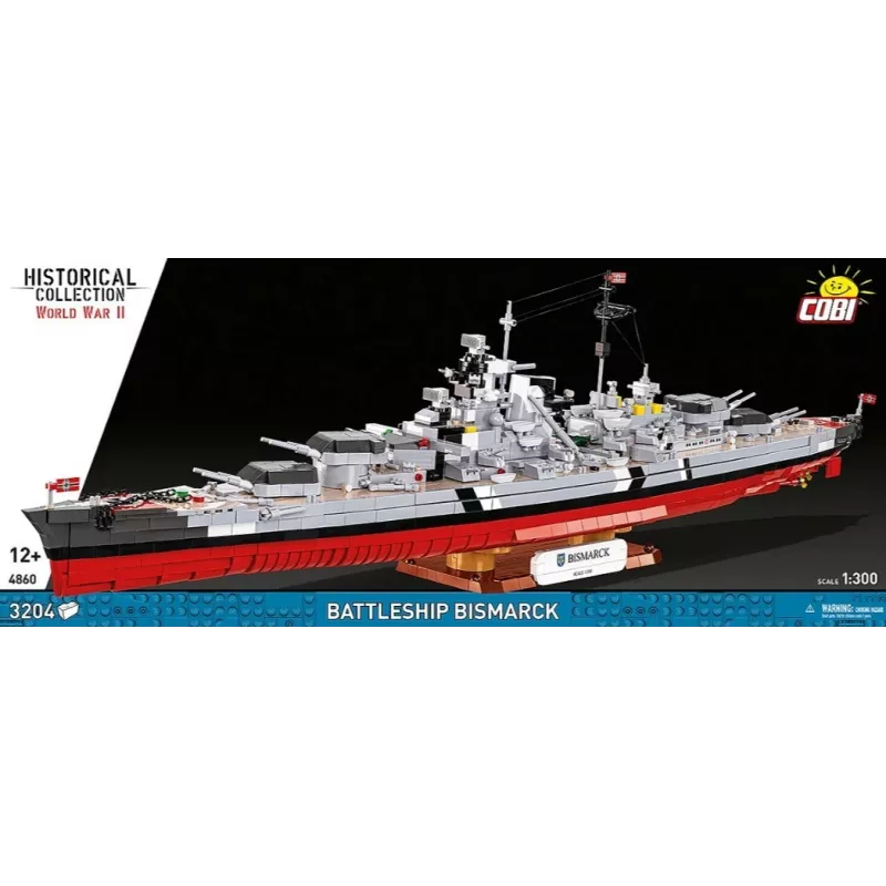 Construction Set Cobi Battleship Bismarck model with 3204 pieces - Cobi CO BI-4860
