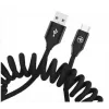 USB to USB-C Data Cable Tellur Extendable 3A 1.8 m Black