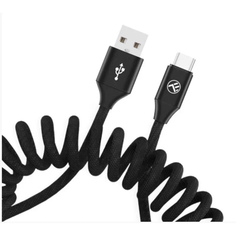 USB to USB-C Data Cable Tellur Extendable 3A 1.8 m Black