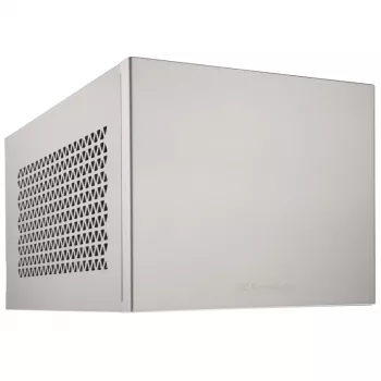 Mini-ITX case SILVERSTONE SST-SG15S, silver aluminum compact chassis