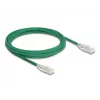 Network Cable DeLOCK RJ45 Cat.6A plug to plug 3m green