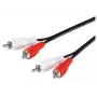 Microconnect AUDCC05 audio cable 0.5 m 2 x RCA Black