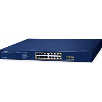 Managed Switch PLANET GS-2210-16P2S 16-Port 10/100/1000T PoE 240W