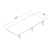 Maclean folding shelf 100x40 cm MC-128 B