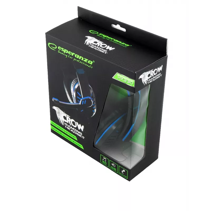 Esperanza EGH330B headband Black, Blue
