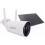 Bullet IP security camera Stabo 51138 — 1280×720 px, 110° FOV, ceiling mount, solar power, black/white