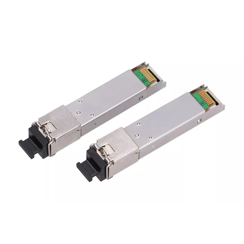 SFP WDM fiber transceiver pair Extralink 1.25G 1310/1550nm single‑mode 3km SC DOM