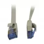 Patch cable RJ45 - CAT6A 500Mhz - 1.5m - gray - U/FTP - flat - AWG32 - Synergy 21
