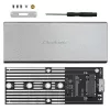 Aluminum enclosure QOLTEC 51833 for M.2 SSD, SATA to USB 3.0, supports up to 2TB