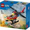 LEGO City Fire Helicopter 60411 construction toy, 85 pieces, rotating blades, 1 minifigure, age 5+ (220×90×60 mm)