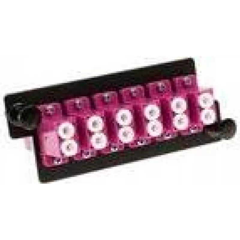 Fiber optic adapter plate ACT FA2155 — 6x LC Duplex, 12 fibers, OM4