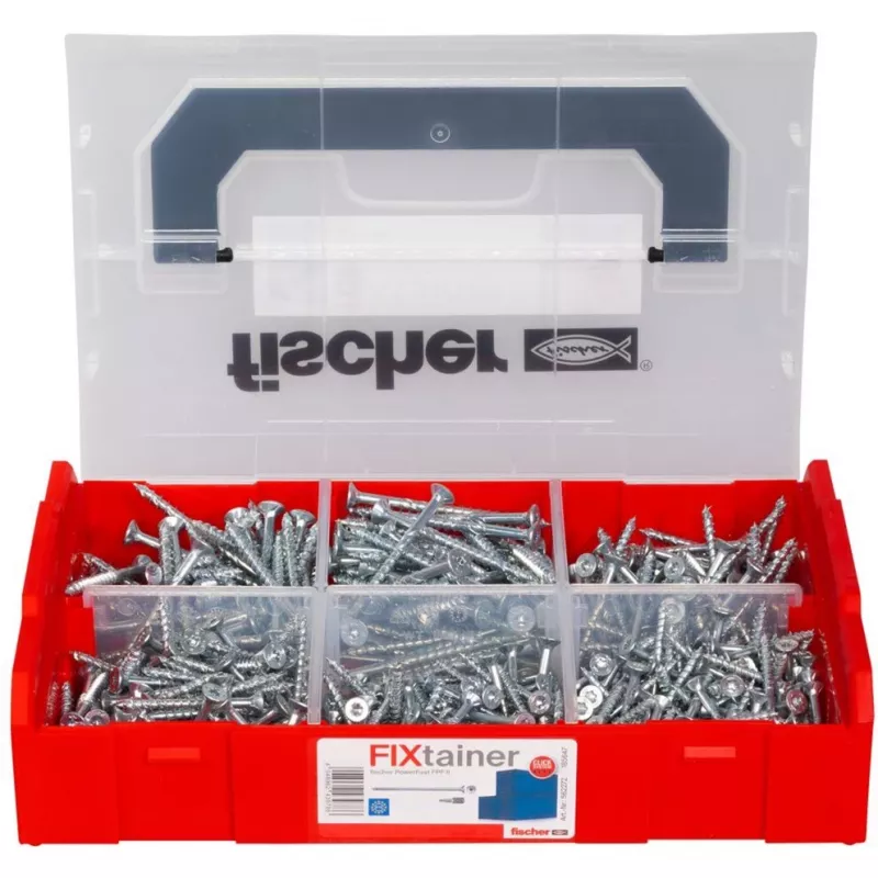 fischer FixTainer PowerFast II TX TG 562272 Chipboard Screws-assortment Steel galvanised (562272)