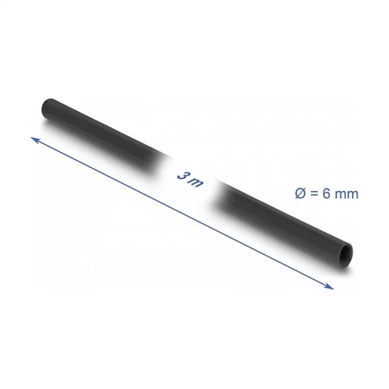 DeLOCK PVC Insulating Sleeve 3 m x 6 mm Black