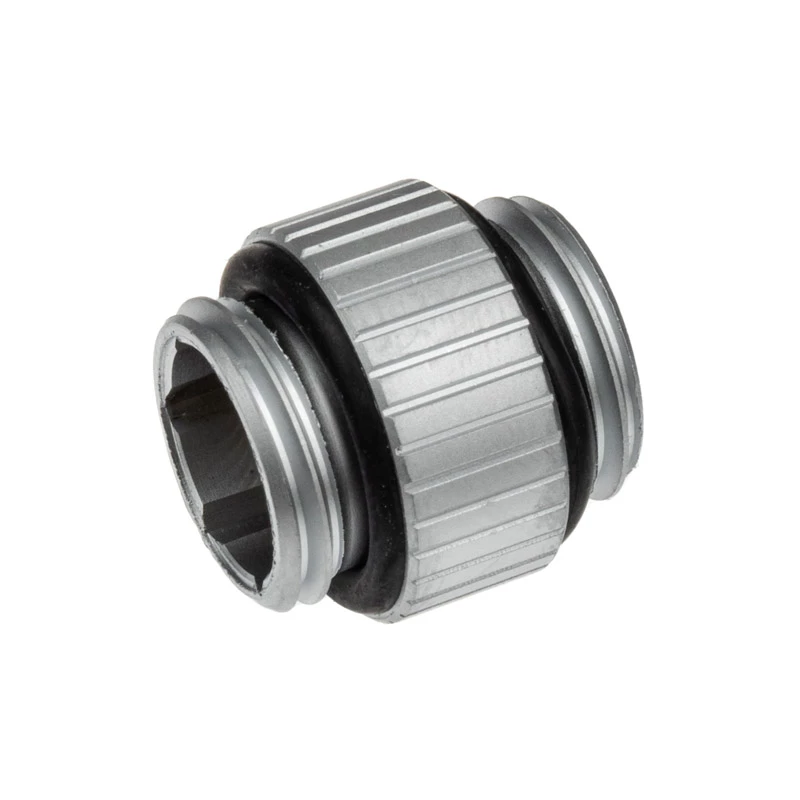Fitting EK Water Blocks Brass Satin Steel Titanium 7mm Height 1.65cm Diameter