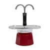 Bialetti Mini Express Magritte Moka pot Red, Silver