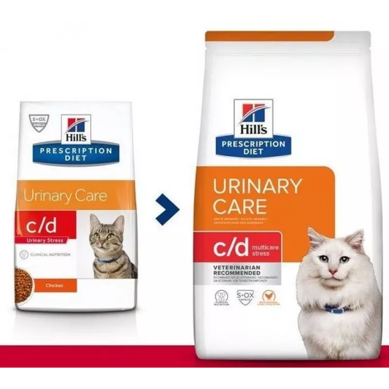HILL'S PRESCRIPTION DIET Feline c/d Multicare Stress Dry cat food Chicken 8 kg