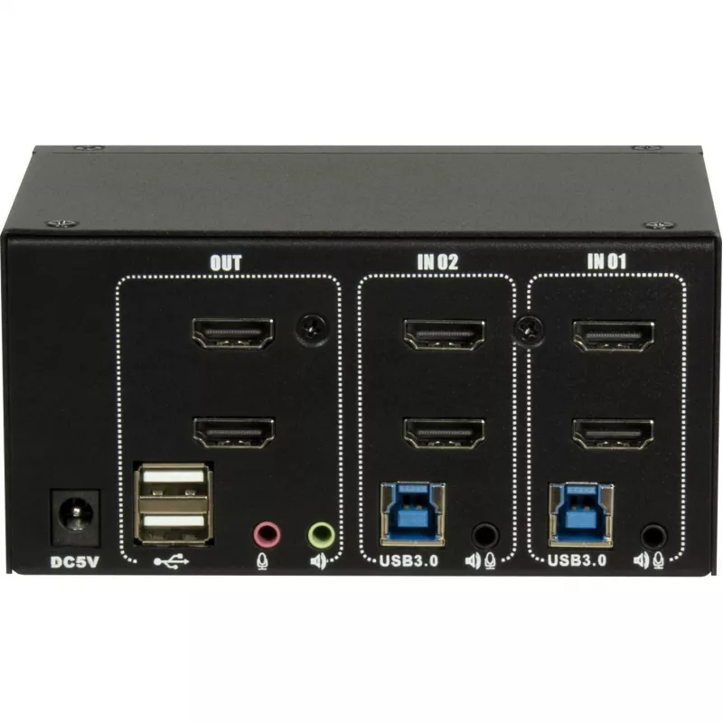 KVM switch Inter-Tech IPC AS-22HUS 2 ports USB