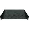 Intellinet 19 inch Cantilever Shelf, 1U, 2-Point Front Mount, 150mm Depth, Max 25kg, Black, Three Year Warranty