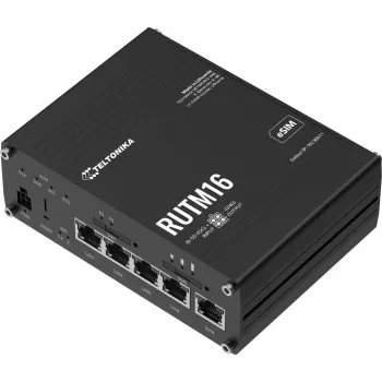 Wireless router TELTONIKA RUTM16 4G/LTE dual-band Wi‑Fi with eSIM and GLOBAL Telit modem
