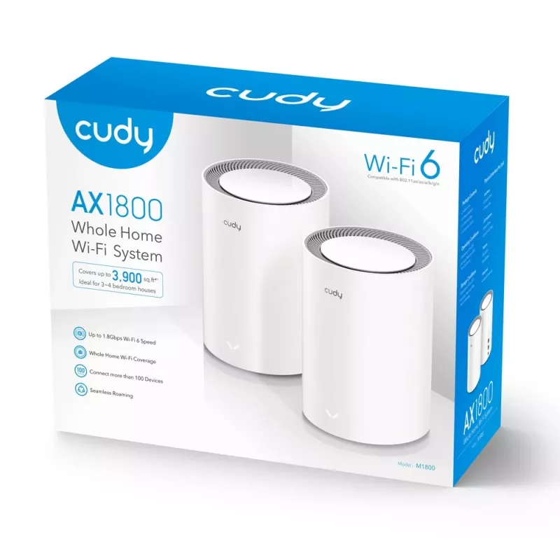 Mesh system Cudy AX1800 Dual-band 2.4 GHz 5 GHz Wi-Fi 6