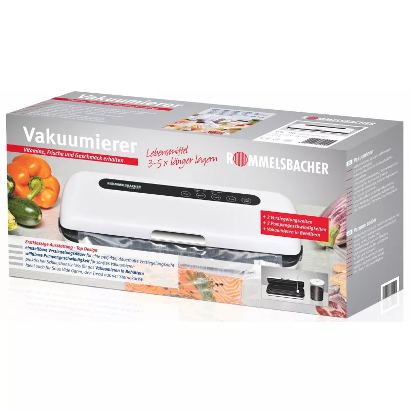 Rommelsbacher VAC110 - 360 x 155 x 75 mm - Black - White (VAC 110)