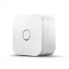 Indoor temperature and humidity sensor AEOTEC AEOEZWA039 — freestanding, battery-powered, 34×34×17 mm