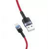 USB to Lightning data cable Tellur, 3A, 1.2 m, LED indicator, red