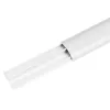 Aluminum masking strip MACLEAN MC-814 W white – cable organizer trim, rigid aluminum profile for concealing cables