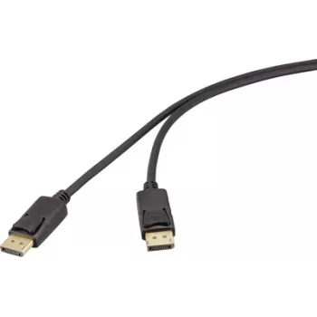 Renkforce DisplayPort Plug Black RF-6830476 4K UHD (RF-6830476)