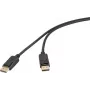 Renkforce DisplayPort Plug Black RF-6830476 4K UHD (RF-6830476)
