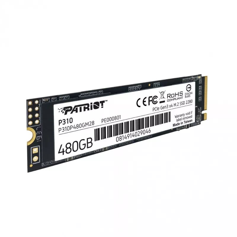 SSD disk Patriot Memory 480 GB M.2 PCI Express 3.0 NVMe P310