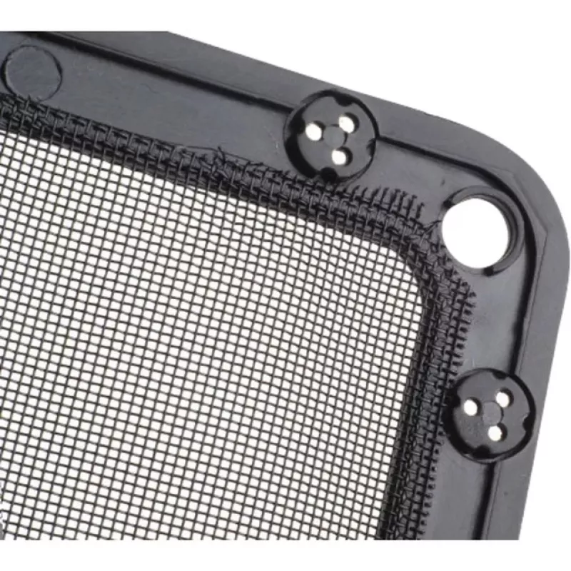 SilverStone FF141B 140 mm Dust Filter with Fan Grille, Black