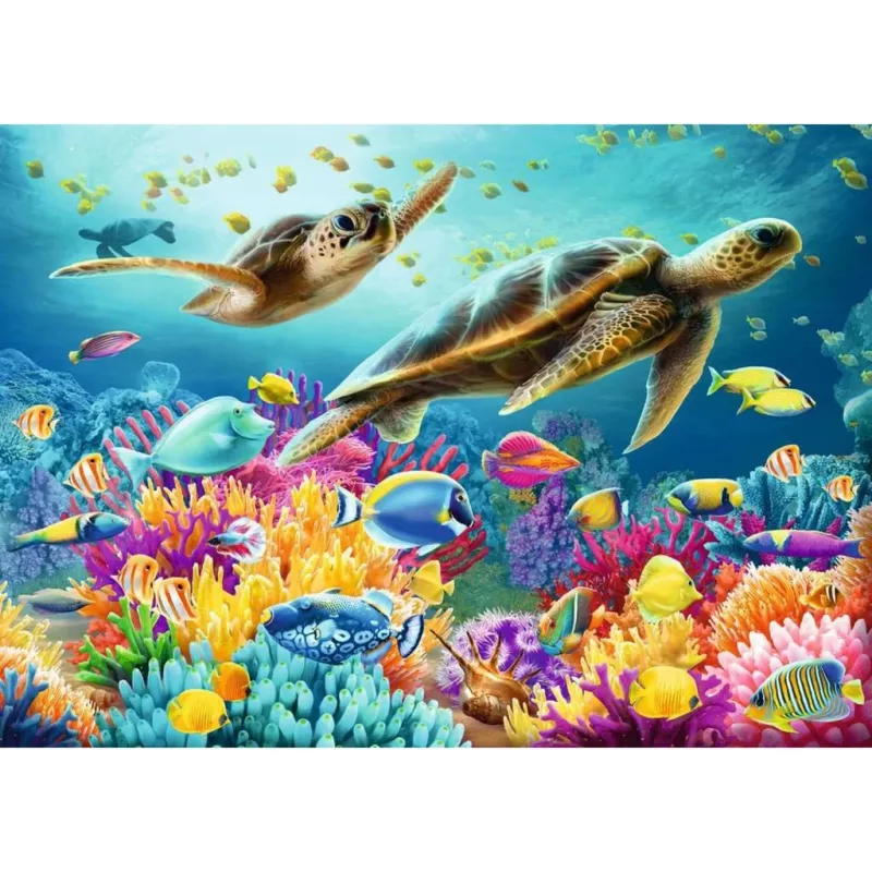 Jigsaw Puzzle Ravensburger Blue Underwater World 1000 pieces, adult/teen, standard format