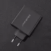Power adapter QOLTEC 51716 — AC 220–240V to 20V 3A (63W), black, indoor universal charger
