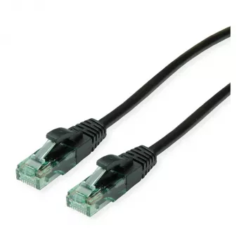 ROLINE RM Patch Cable Cat.6A UTP, black, 0,5 m